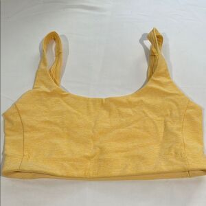 Outdoor Voices Double Time Bra Yellow (buttermilk) size S